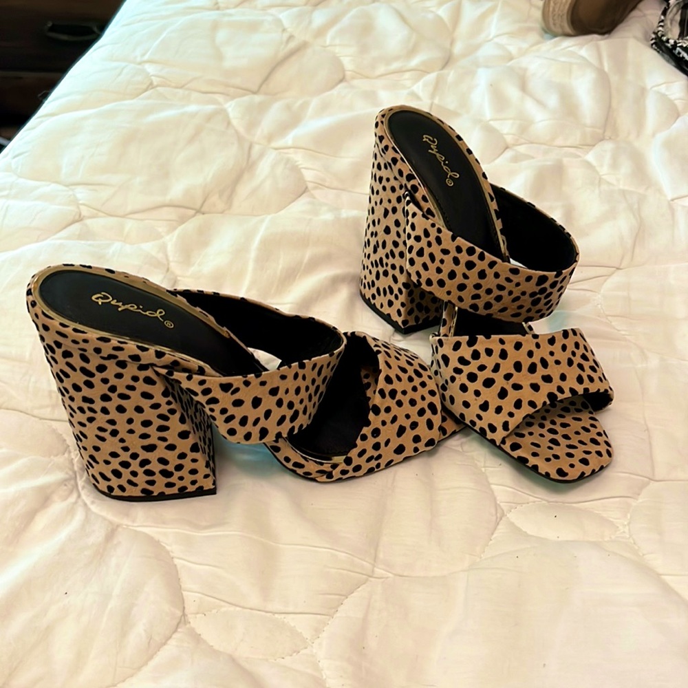 Cheetah print high heels